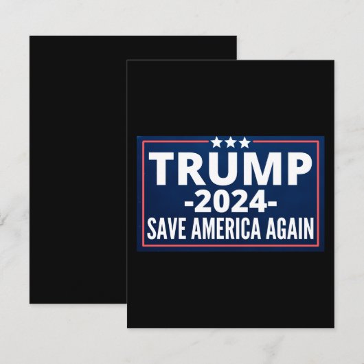 stemming, trump 2024, trump2024, 2024, trump 2020 save the date (Voorkant / Achterkant)