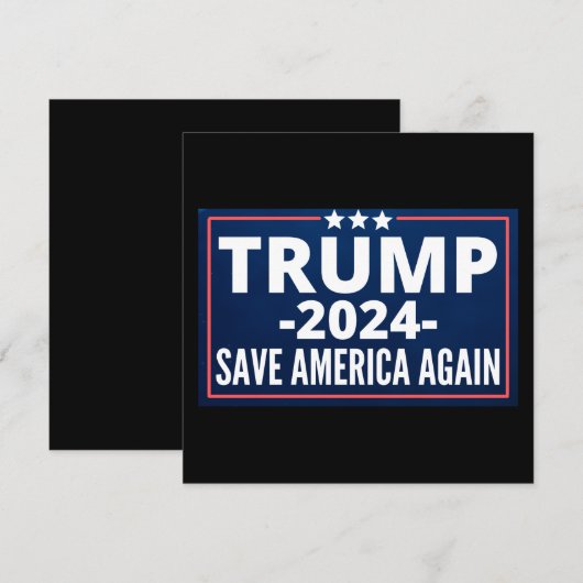 stemming, trump 2024, trump2024, 2024, trump 2020 save the date (Voorkant / Achterkant)