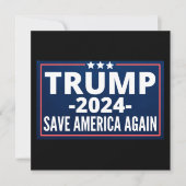 stemming, trump 2024, trump2024, 2024, trump 2020 save the date (Voorkant)