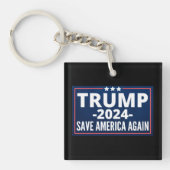 stemming, trump 2024, trump2024, 2024, trump 2020 sleutelhanger (Voorkant)