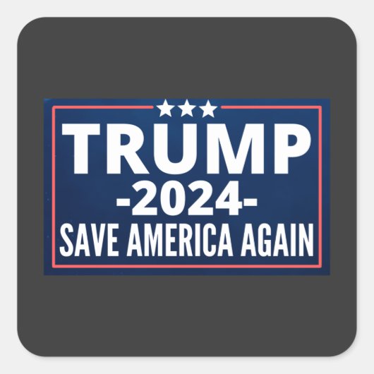 stemming, trump 2024, trump2024, 2024, trump 2020 vierkante sticker (Voorkant)
