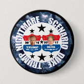 Stemming trump; Haal Duke Ronde Button 7,6 Cm (Voorkant)