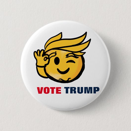 STEMMING TRUMP RONDE BUTTON 5,7 CM (Voorkant)