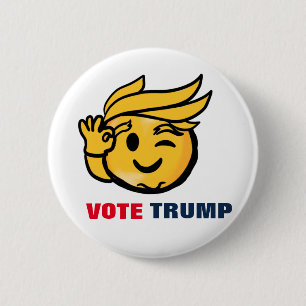 STEMMING TRUMP RONDE BUTTON 5,7 CM