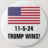 STEMMING TRUMP RONDE BUTTON 6,0 CM (Voorkant)