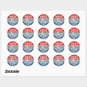 Stemming Trump Vance 2024 Ronde Sticker (Vel)