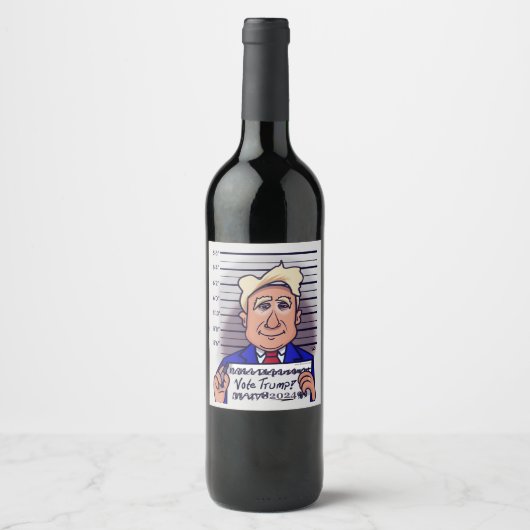 Stemming: Trump Wine Labels Wijn Etiket (Voorkant)