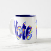 Stemming Tweekleurige Koffiemok (Voorkant links)