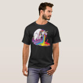 STEMMING UNICORN Puking Unicorns b day gift T-shirt (Voorkant volledig)