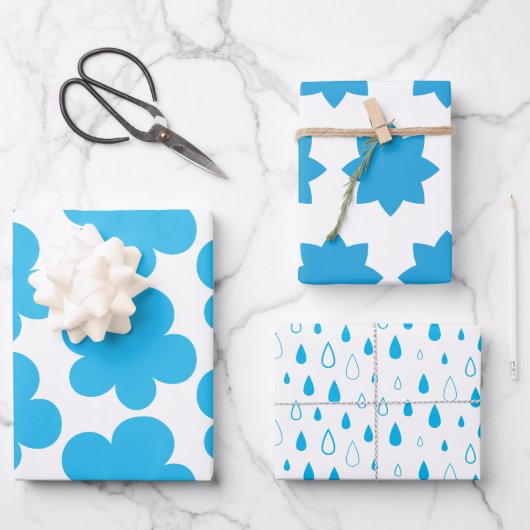 Stemming van blauw. Cadeaupapier Vellen Set (Voorkant)