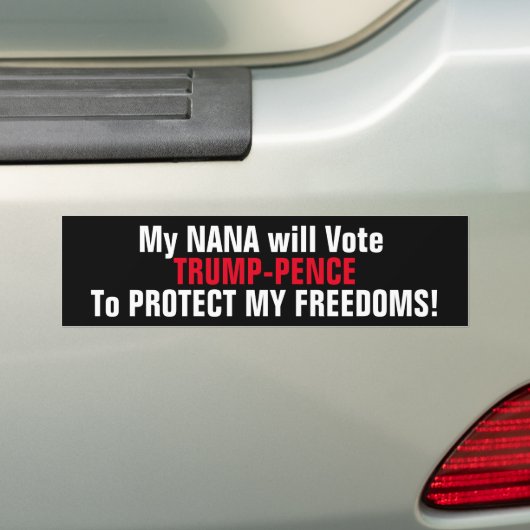 STEMMING VAN DE TRUMP-PENCE-bumpersticker Bumpersticker (Op auto)