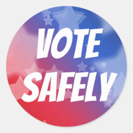 Stemming veilig ronde sticker