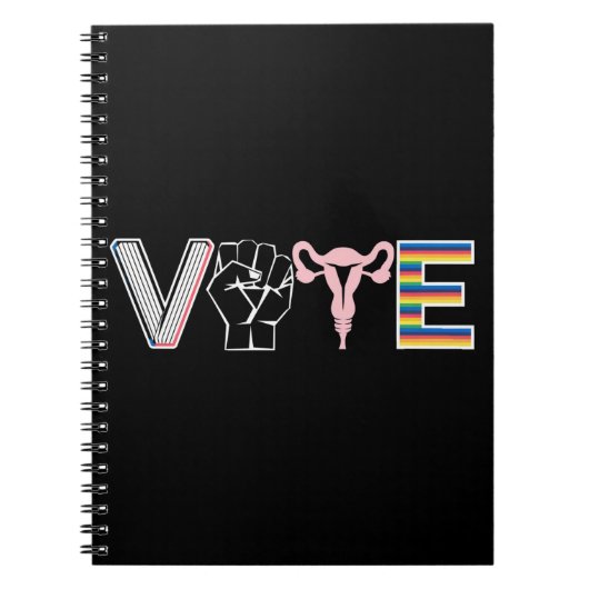 Stemming verboden boeken Reproductieve rechten BLM Notitieboek (Voorkant)