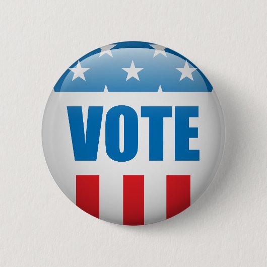 Stemming Verkiezingsdag VS Ronde Button 5,7 Cm (Voorkant)