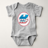 STEMMING Verkiezingsdag VS Stemmen Stembus Stemmen Romper (Voorkant)