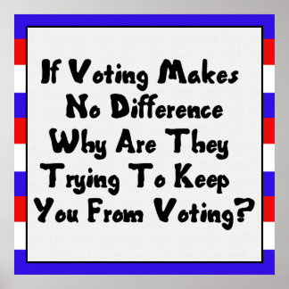 STEMMING VERKRIJGEN POSTER