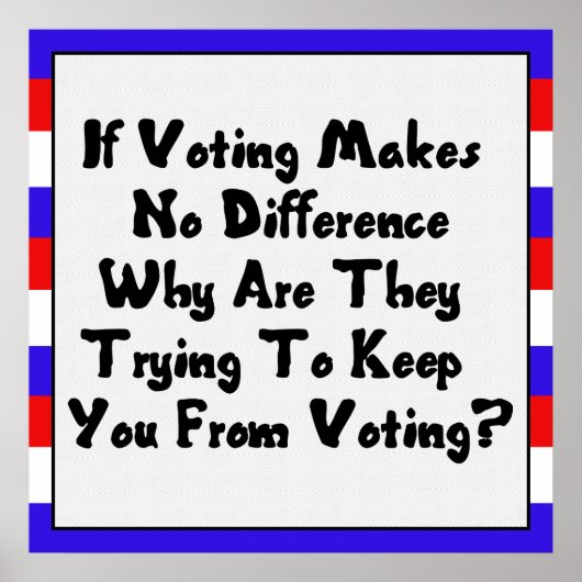 STEMMING VERKRIJGEN POSTER (Voorkant)