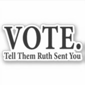 STEMMING, vertel hen dat Ruth Bader Ginsburg je st Sticker (Voorkant)