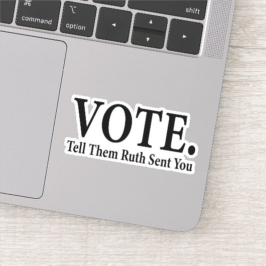 STEMMING, vertel hen dat Ruth Bader Ginsburg je st Sticker (Detail)