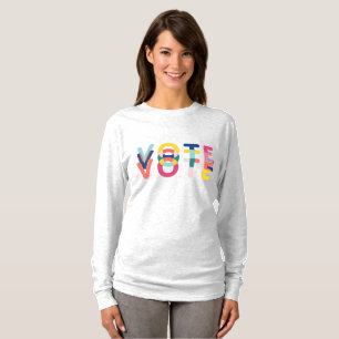 Stemming: vibrant regenboogmodern t-shirt