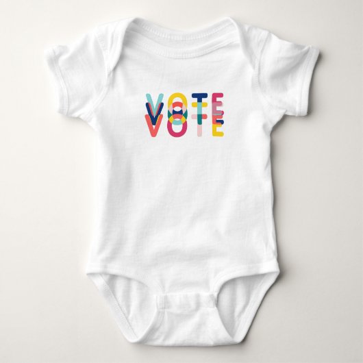 Stemming: vibrant regenboogmodern t-shirt (Voorkant)