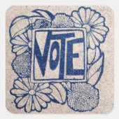  STEMMING VIERKANTE STICKER (Voorkant)