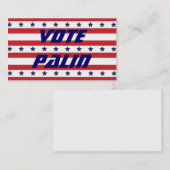 Stemming: visitekaartje (Voorkant / Achterkant)