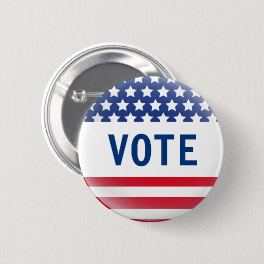 Stemming vlag pop ronde button 5,7 cm (Voorkant /achterkant)