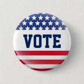 Stemming vlag pop ronde button 5,7 cm (Voorkant)