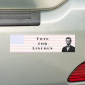 Stemming voor Abraham Lincoln Bumpersticker (Op auto)