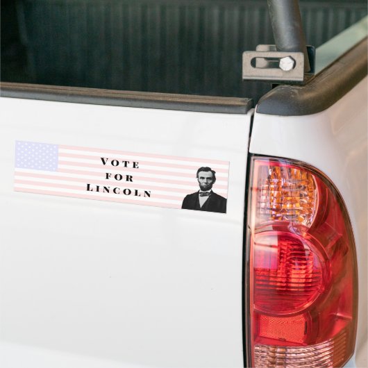 Stemming voor Abraham Lincoln Bumpersticker (Op Truck)