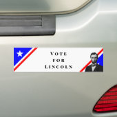 Stemming voor Abraham Lincoln Bumpersticker (Op auto)