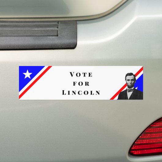 Stemming voor Abraham Lincoln Bumpersticker (Op auto)