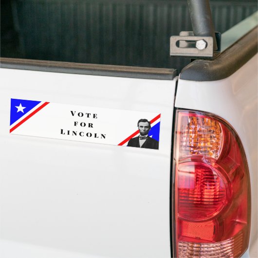 Stemming voor Abraham Lincoln Bumpersticker (Op Truck)