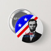 Stemming voor Abraham Lincoln Ronde Button 5,7 Cm (Voorkant /achterkant)