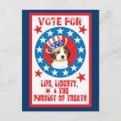 Stemming voor Beagle Briefkaart (Voorkant)