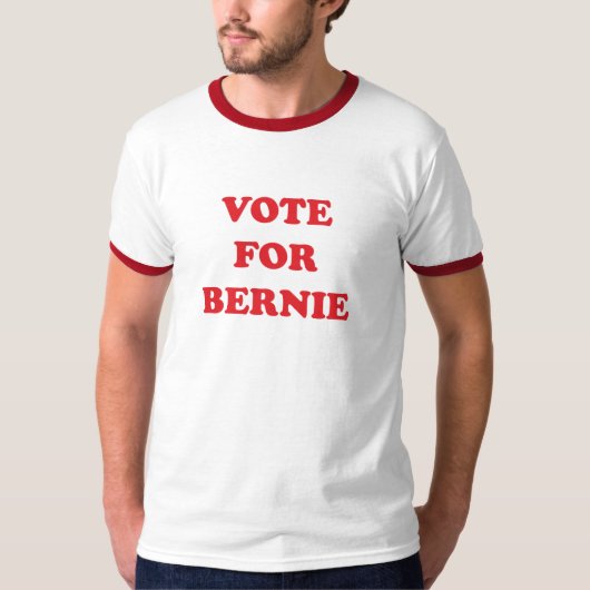 STEMMING VOOR BERNIE SANDERS T-SHIRT (Voorkant)