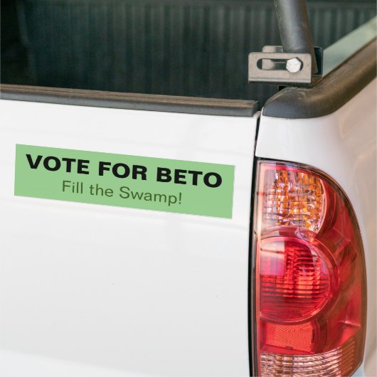 Stemming voor Beto vult de moeras Bumpersticker (Op Truck)