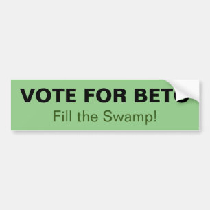 Stemming voor Beto vult de moeras Bumpersticker