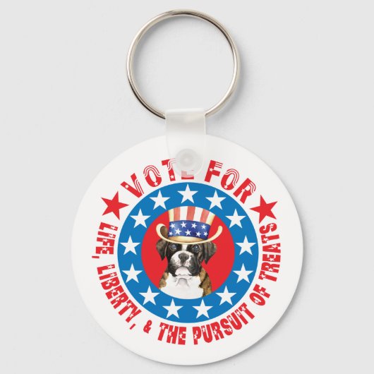 Stemming voor Boxer Sleutelhanger (Voorkant)