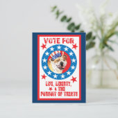 Stemming voor Bulldog Briefkaart (Staand voorkant)