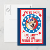 Stemming voor Bulldog Briefkaart (Voorkant / Achterkant)