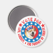 Stemming voor Bulldog Magneet (Voorkant / Achterkant)