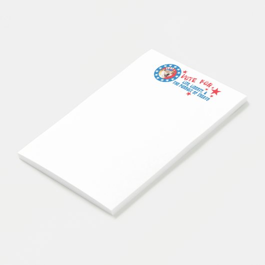 Stemming voor Bulldog Post-it® Notes (Schuin)