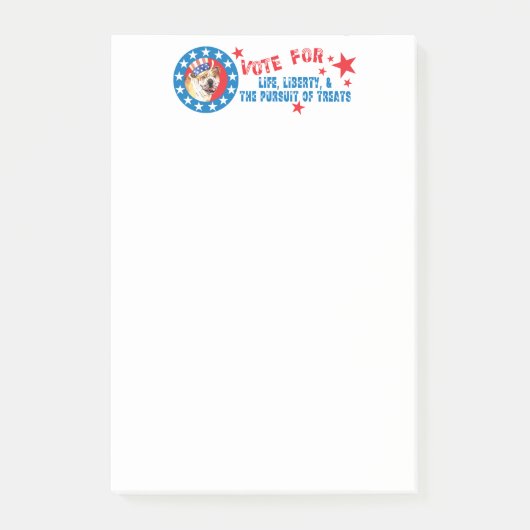 Stemming voor Bulldog Post-it® Notes (Voorkant)