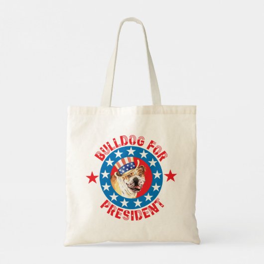 Stemming voor Bulldog Tote Bag (Achterkant)