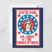 Stemming voor Cavalier Briefkaart (Voorkant / Achterkant)