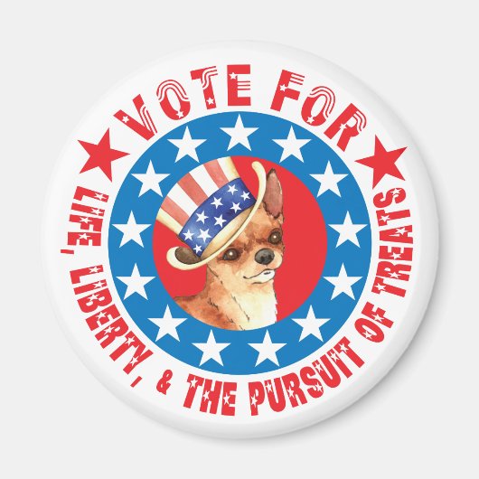 Stemming voor Chihuahua Magneet (Voorkant)