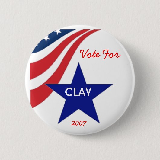 Stemming voor Clay Ronde Button 5,7 Cm (Voorkant)