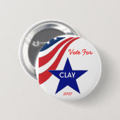 Stemming voor Clay Ronde Button 5,7 Cm (Voorkant /achterkant)